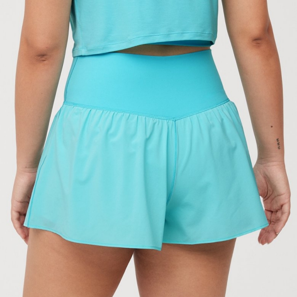 XS,S: Aerie Crossover Flowy Stretch Shorts - Picture 2 of 7
